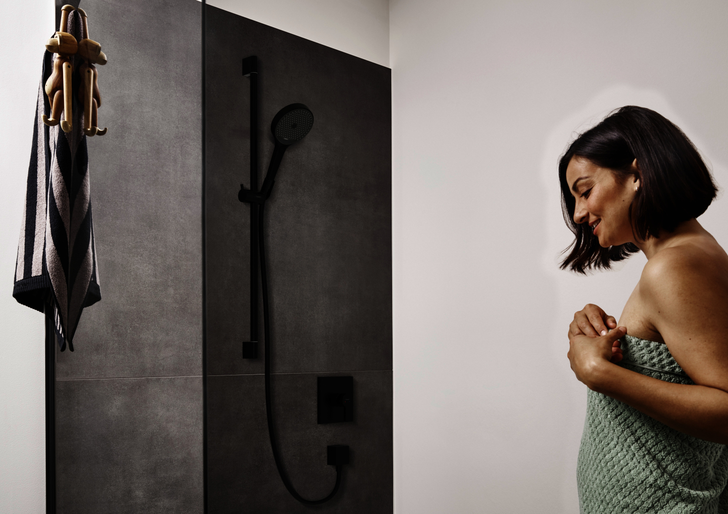 Hansgrohe Brausenmischer Unterputz Finoris Fertigset mattschwarz