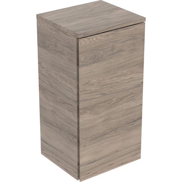 Geberit Renova Plan Seitenschrank mit 1 Tür 33x65x29,7cm, Nussbaum hickory