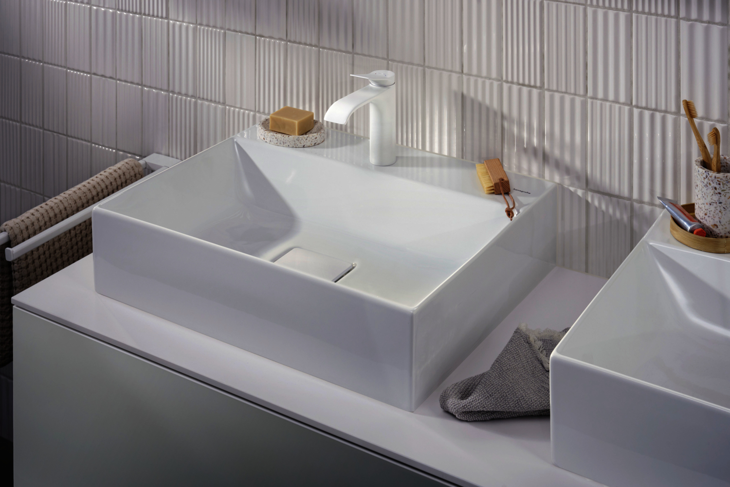 Hansgrohe Waschtischmischer 110 Vivenis ohne Ablaufgarnitur mattweiss