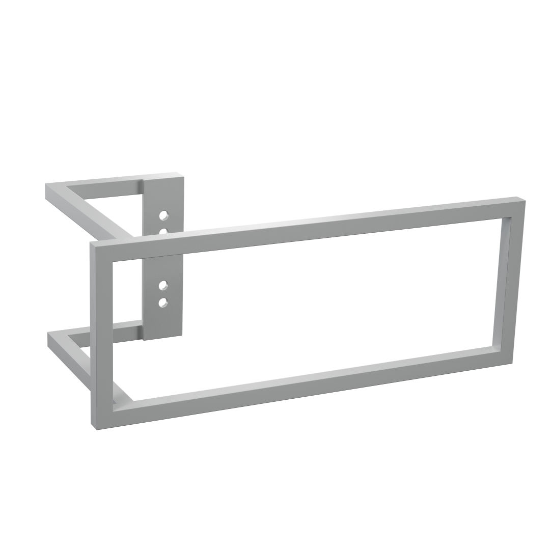 Kermi Handtuchbügel rechteckig RAL 9005 Größe: 286 x 110 mm, Tiefschwarz