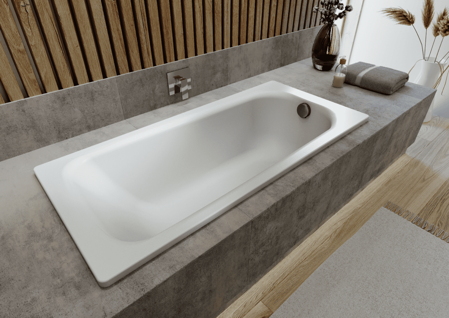 KA BW SANIFORM PLUS Mod.373-1,1700x750mm ,alpinweiß