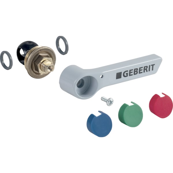Geberit Set Oberteil mit Betätigungshebel für Kugelhahn DNV25