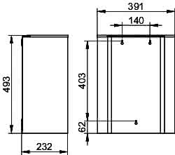 KEUCO Abfallsammler Plan 14988, Chrom-finish (Edelstahl poliert)