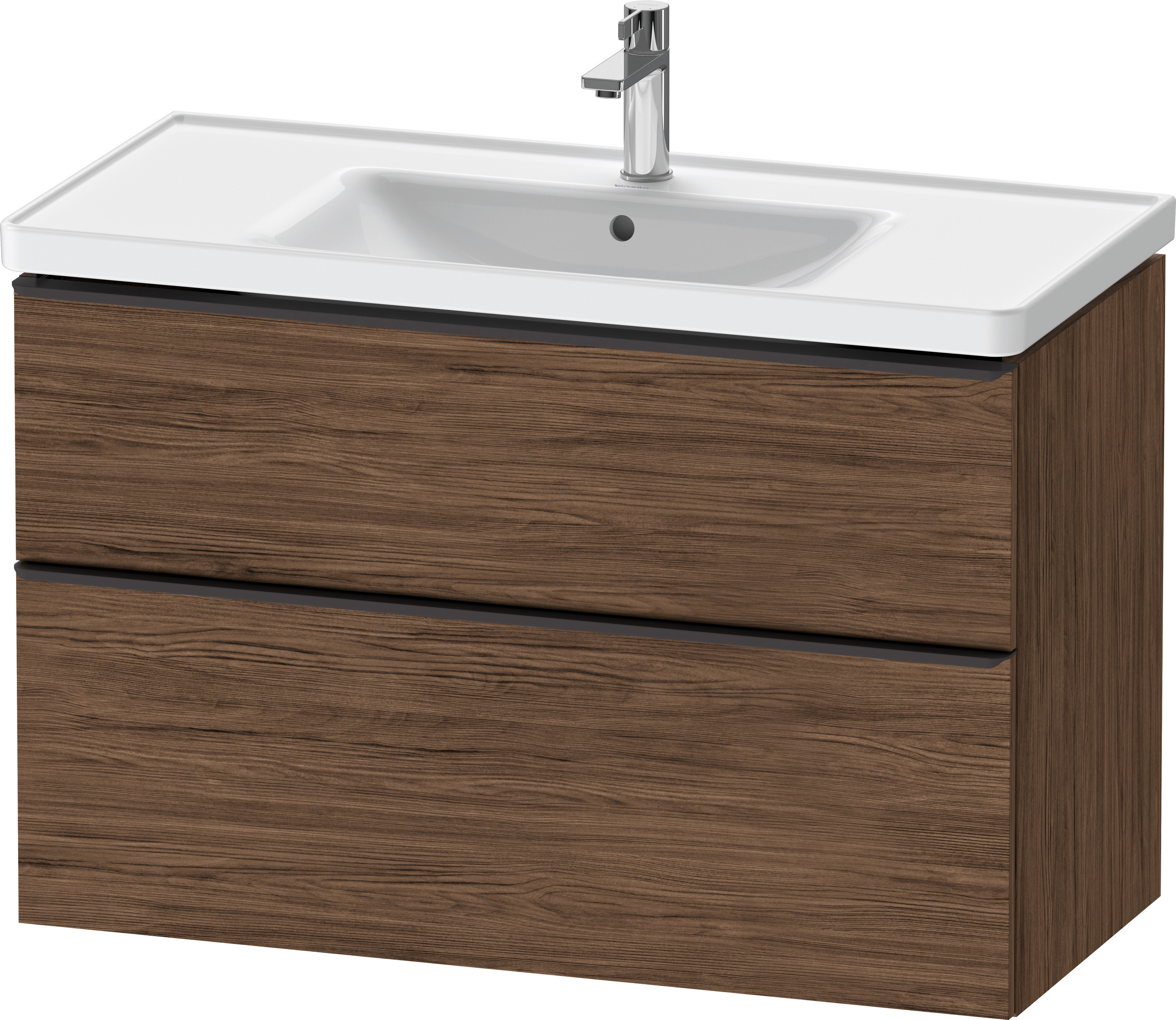 Duravit D-Neo WTU,Ausz:1,Schubk:1,GR:Dia.Schw 984x452x625mm,Wandh,Nussb.Dkl.Matt,Dek.