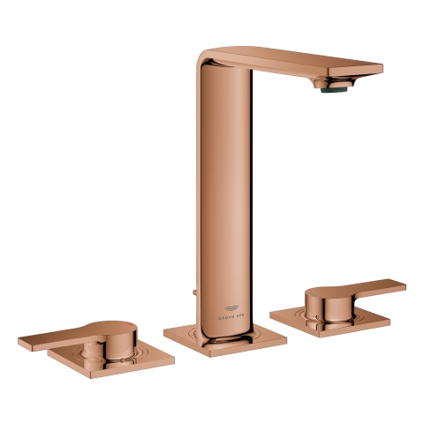 GROHE 3-Loch-WT-Batterie Allure 20188_1 mit Hebelgriffen warm sunset