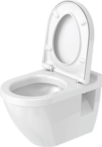 DU WC-Sitz Starck 3 mit SoftClose Scharniere edelstahl, weiß