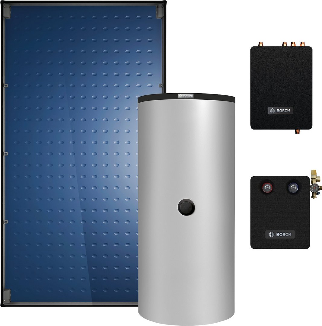 BOSCH Solar-Basic-Paket JUPA SO792 4 x FT226-2, FF20, BS 750-6 ER 1 B, SBH