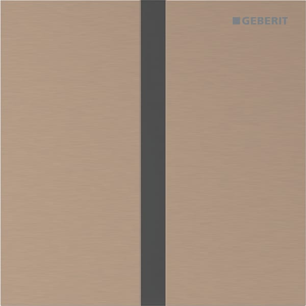 Geberit Typ 40 Abdeckplatte, eckig für UR-Strg. IR, rotgold gebürstet, Etc