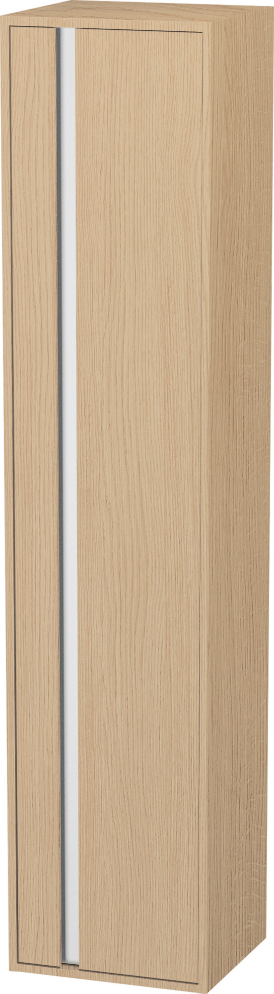 Duravit Hochschrank Ketho 360x400x1800mm 1 Tür, TA rechts, Eiche Natur