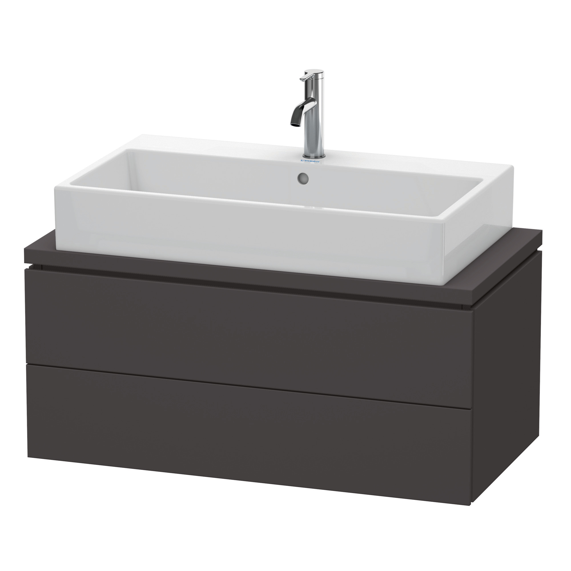 Duravit WTU f.Console Comp.L-Cube 400x920x477 2 Schubkästen, Graphit Supermatt