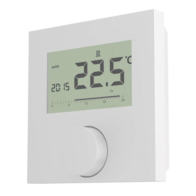 Flamco Raumthermostat KOMFORT elektr. 230V mit Display, zum Heizen und Kühlen