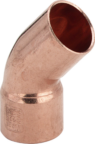 Viega Bogen 45 Grad 95040 in 54mm Außenlötende Kupfer Viega Bogen 45 Grad 95040 in 54mm Außenlötende Kupfer