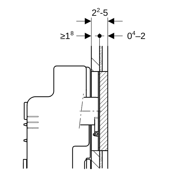 Geberit Sigma Abdeckplatte, flächenbündig kundenspez.