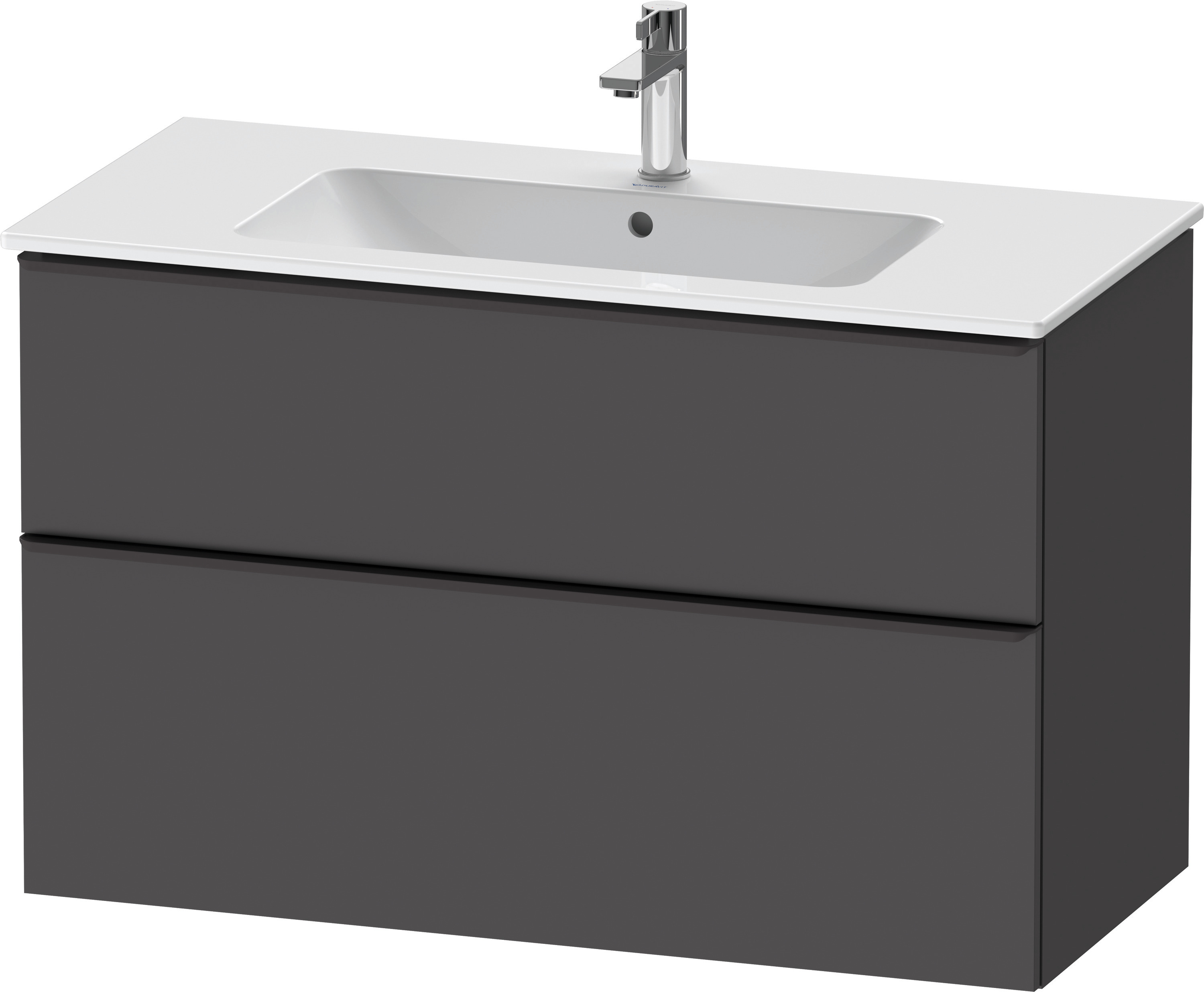 Duravit D-Neo WTU,Ausz:1,Schubk:1,GR:Dia.Schw 1010x462x625mm,Wandh,Graphit Matt,Dekor