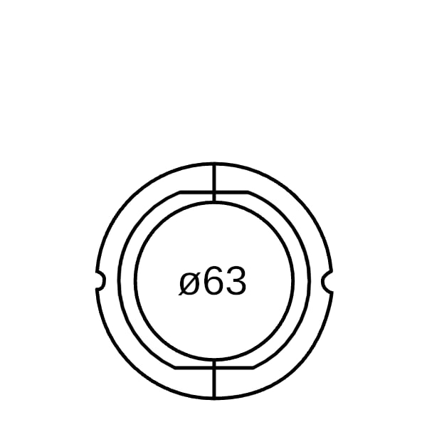 Geberit Rohrschelleneinlegeschale d63