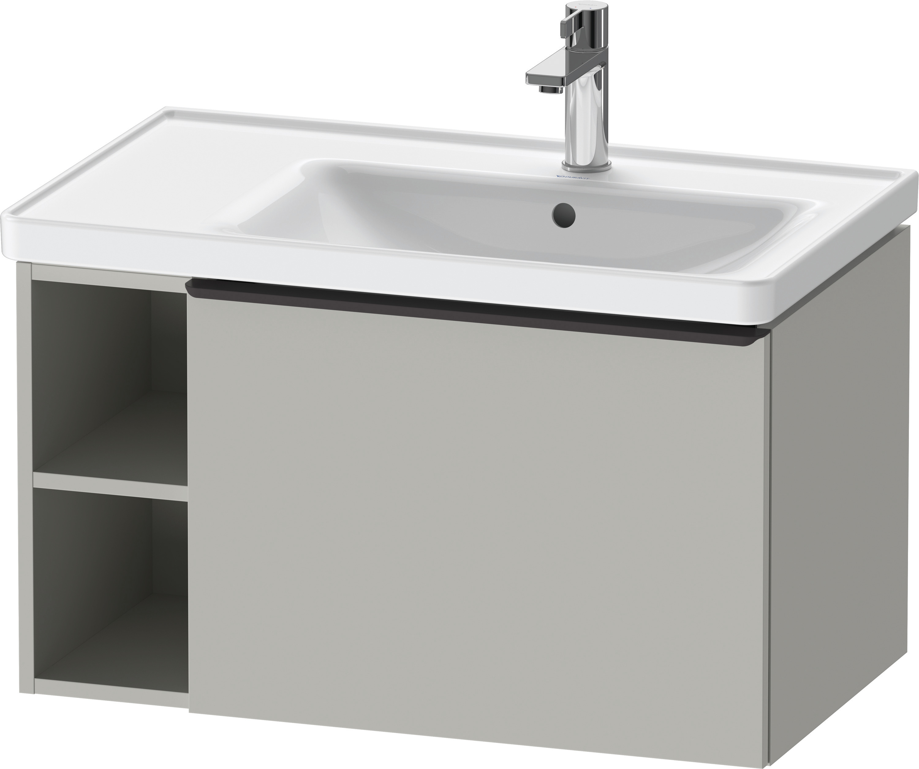 Duravit D-Neo WTU,Wdh,AZ:1,Fä.LI:2,Gr:Dia.Sch 784x452x440mm,Betongrau Matt,Dekor