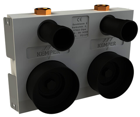 KEMPER ECO-DUO Absperr-WZ-Montageblock RG-ms, G2 Multi-WZ-Geh, IG, 120mm, DN20