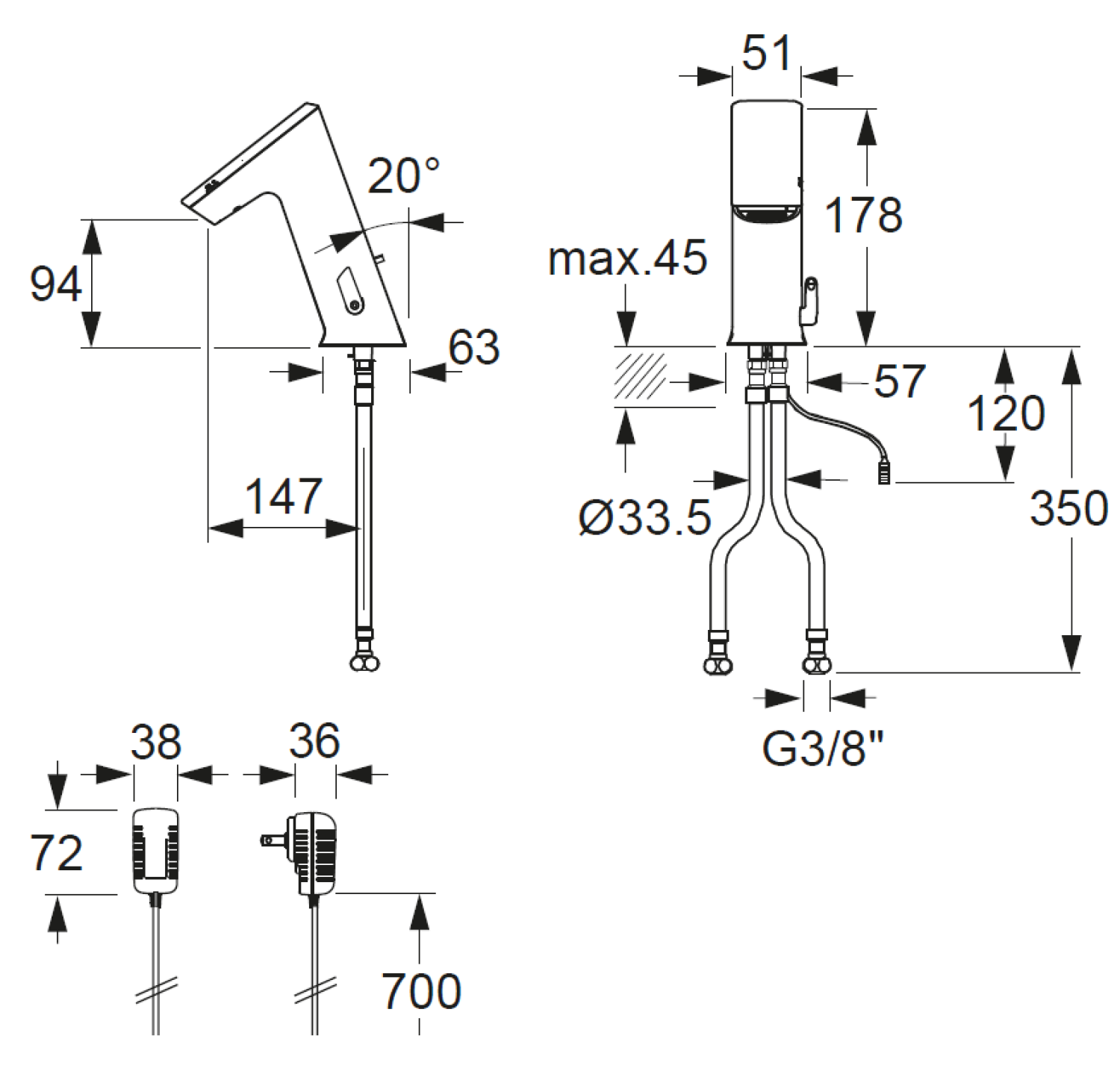 CONTI+ ultra el. IR Standarm. Vcon. Public m.Misch. Chrom m.Ablg. GM10
