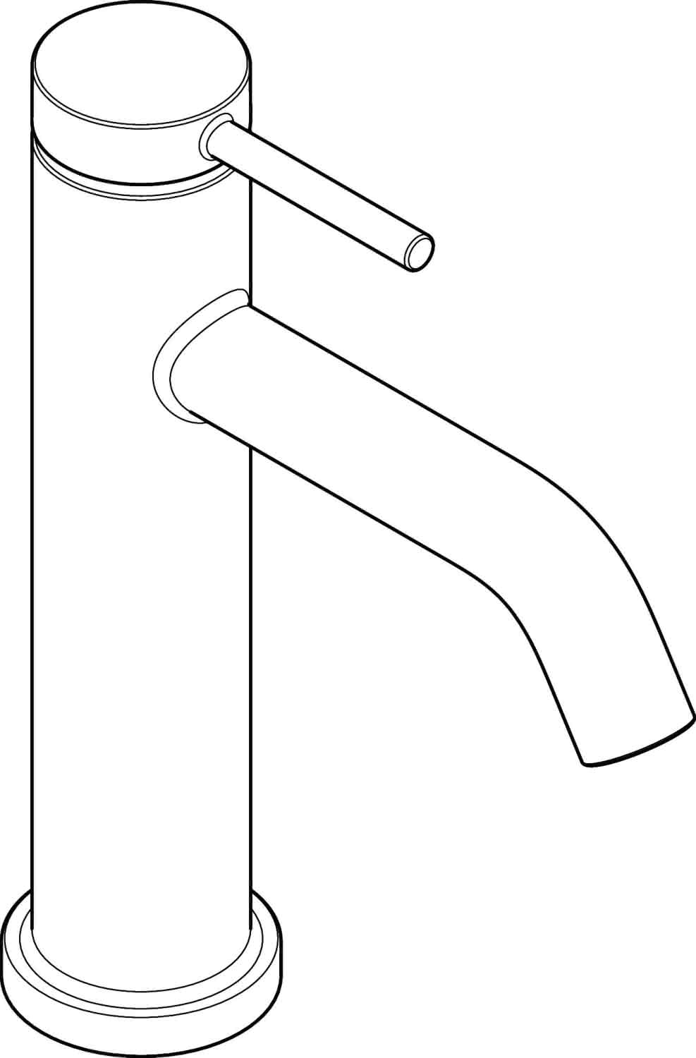 Hansgrohe WTM 110 Tecturis S ohne Ablaufgarnitur chrom
