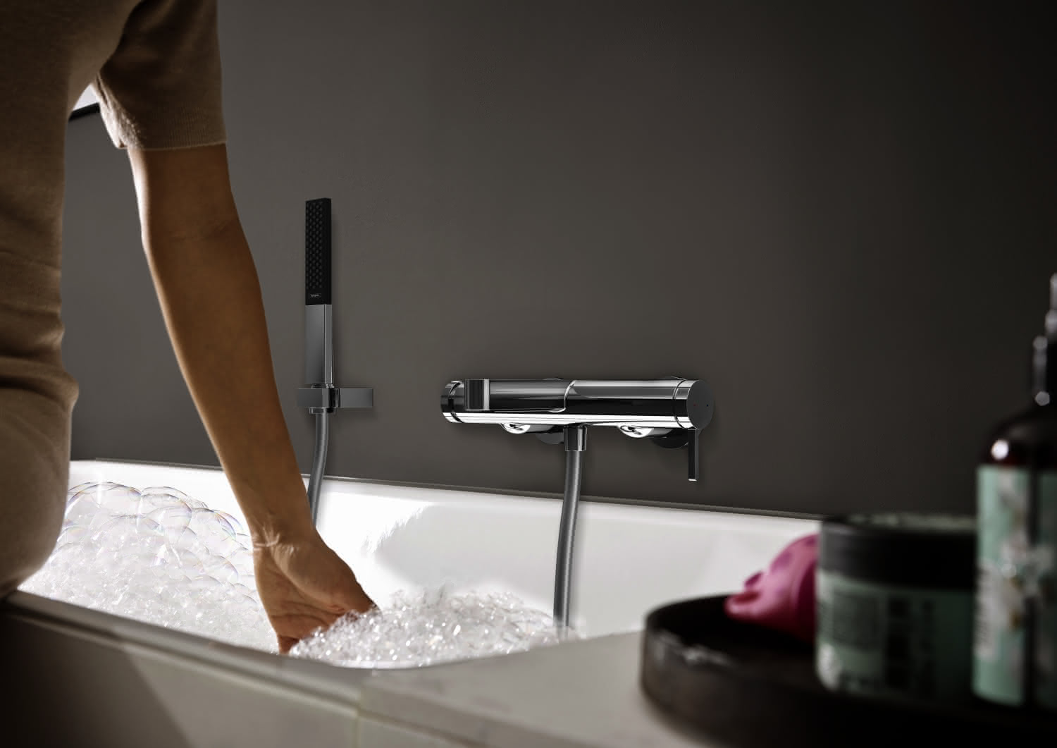 Hansgrohe Wannenmischer Aufputz Finoris chrom