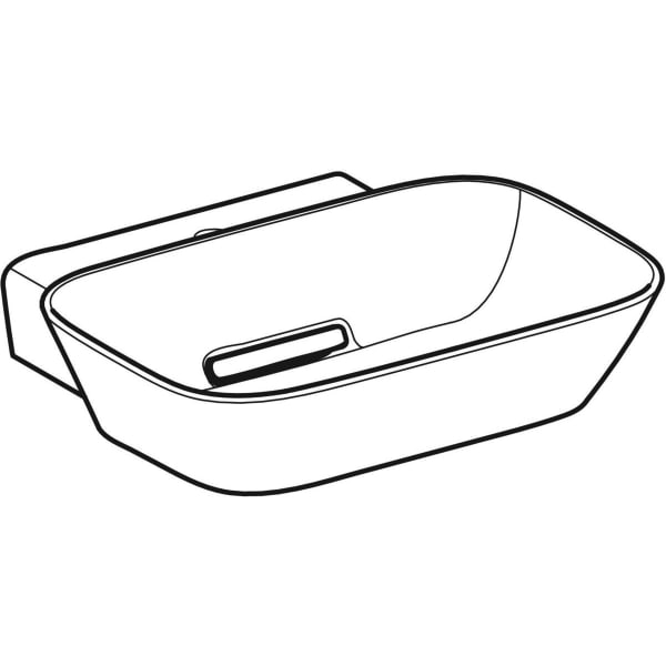 Geberit ONE AS-WT, SF, 50x42,5cm, CleanDrain m. Hl., o. Ül., weiß, matt/weiß glzd.