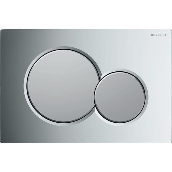 Geberit Sigma01 BetPl., für 2-Mengen-Spülung Round, hochglanz verchromt/mattverchromt Geberit Sigma01 BetPl., für 2-Mengen-Spülung Round, hochglanz verchromt/mattverchromt