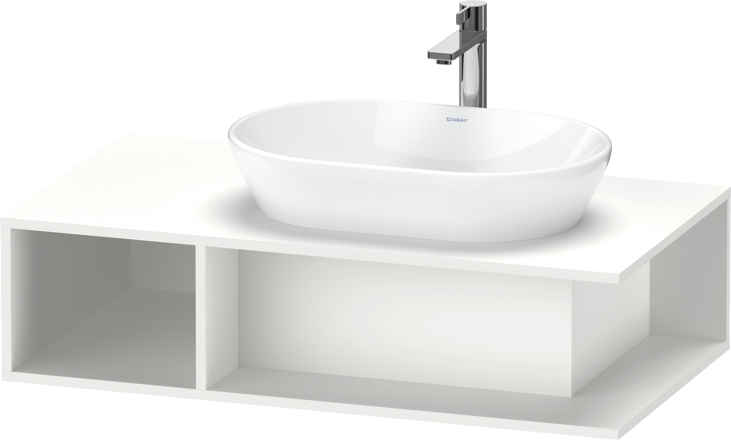 Duravit D-Neo WTU wandh.,1 offenes Fach l., 260x1000x550mm, Weiß Matt