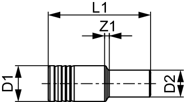 TECEflex Presslötadapter aus Siliziumbronze für Hygieneb. Dim. 18 mm