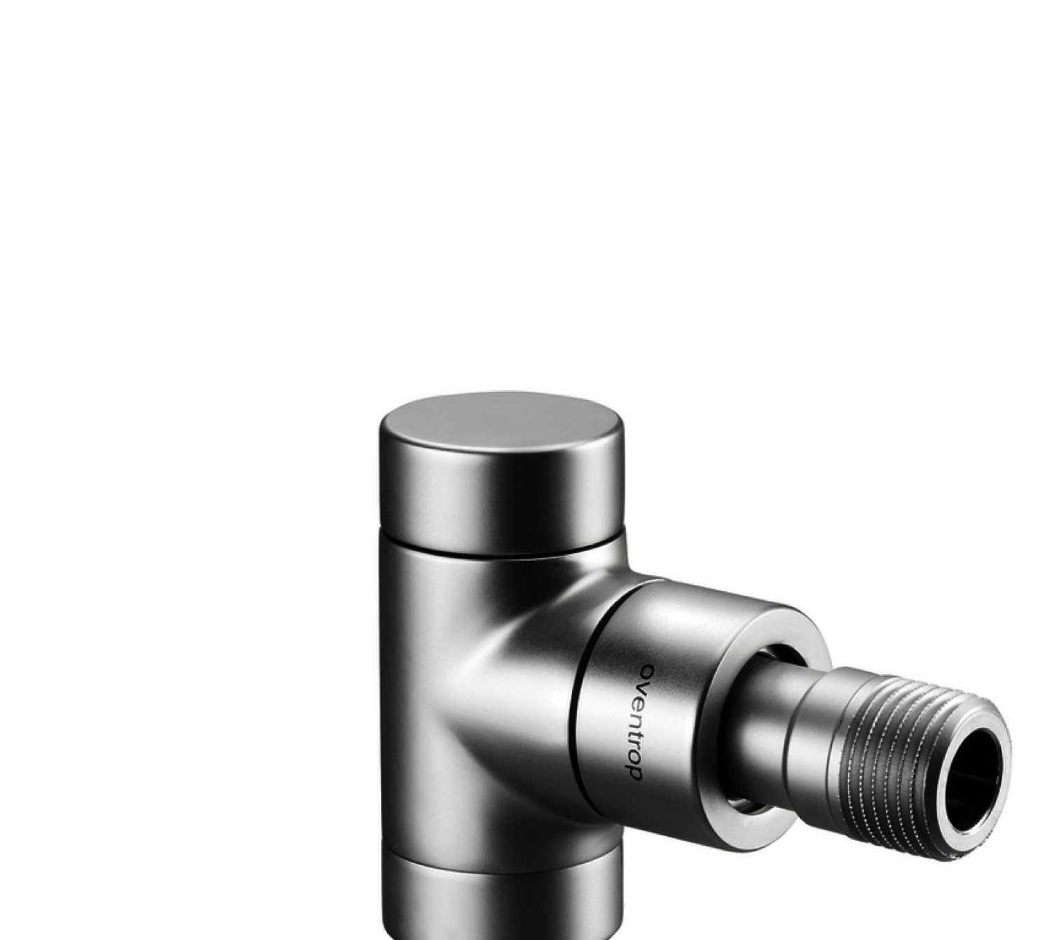 OVENTROP-HK-Verschraubung "Combi E" DN15, 1/2", PN10, Eck, Edelstahl-Design
