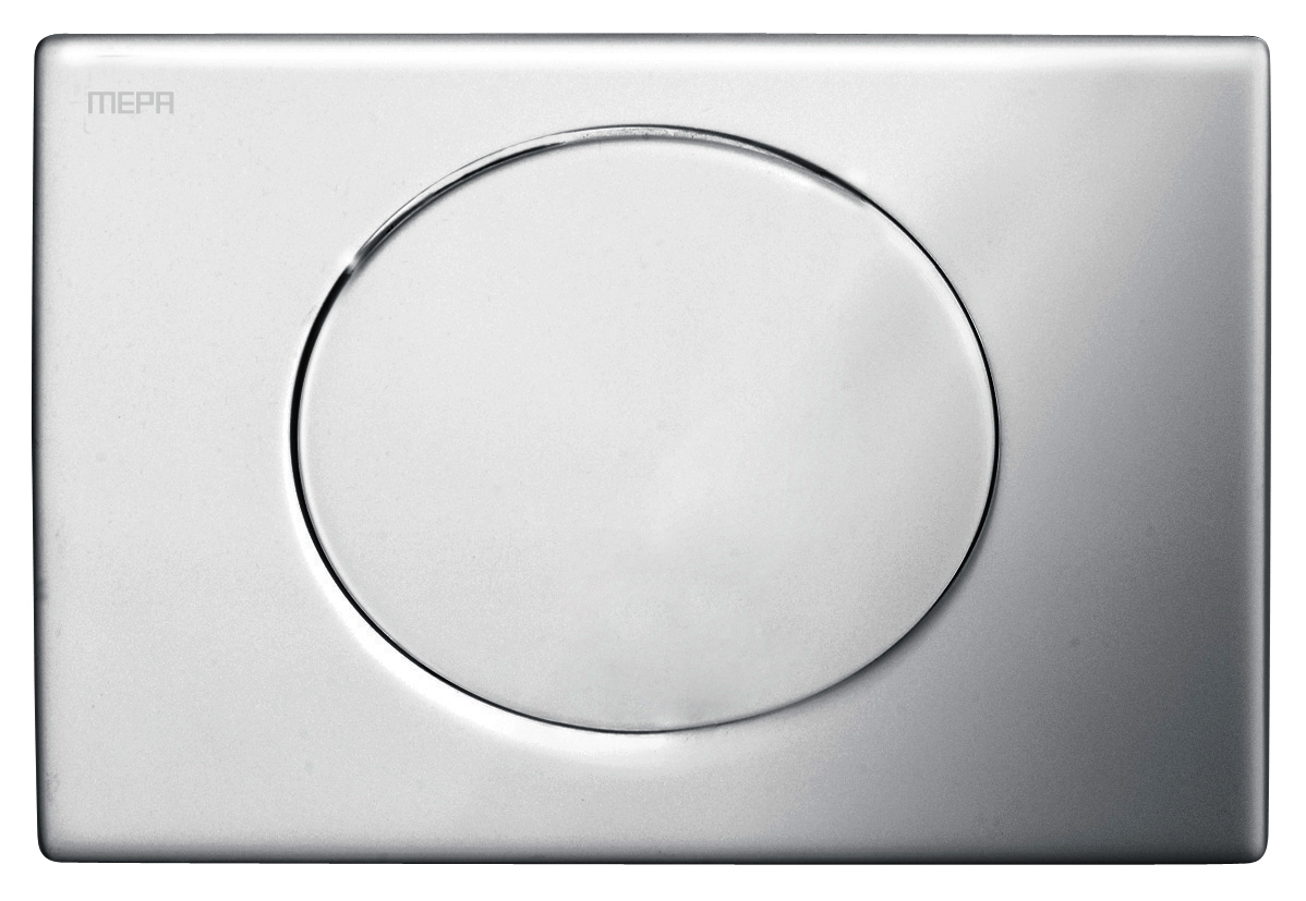 WC-Betätigungsplatte MEPA Ellipse S/S Kunststoff Mattchrom