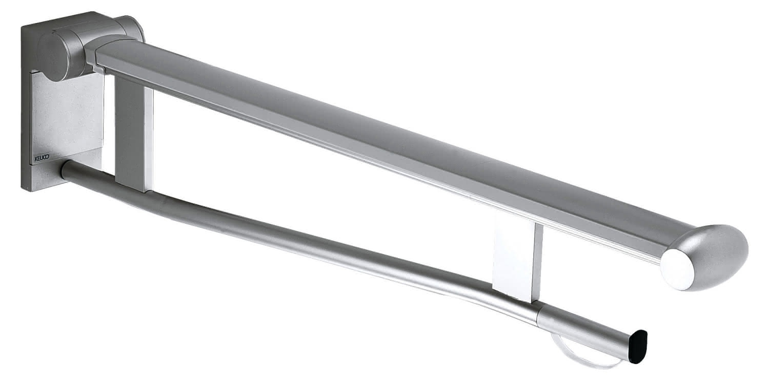 KEUCO SK-Griff WC Plan Care 34903, mit WC-PH, verchromt/lichtgrau, 850 mm