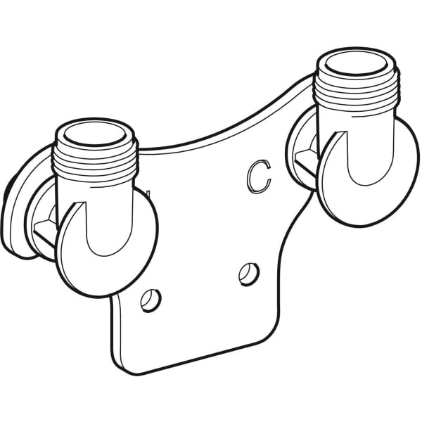 Geberit Wasseranschluss für Geberit ONE WT-Armatur Wandmontage, f. Montageelem.