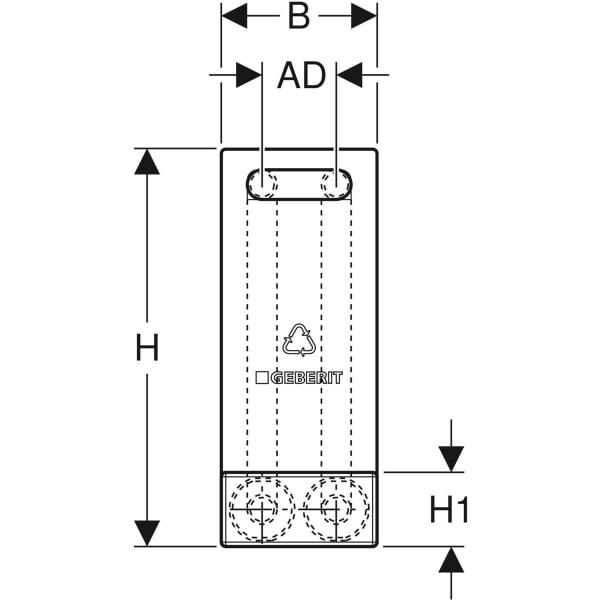 Geberit Anschlussbox Typ C d16