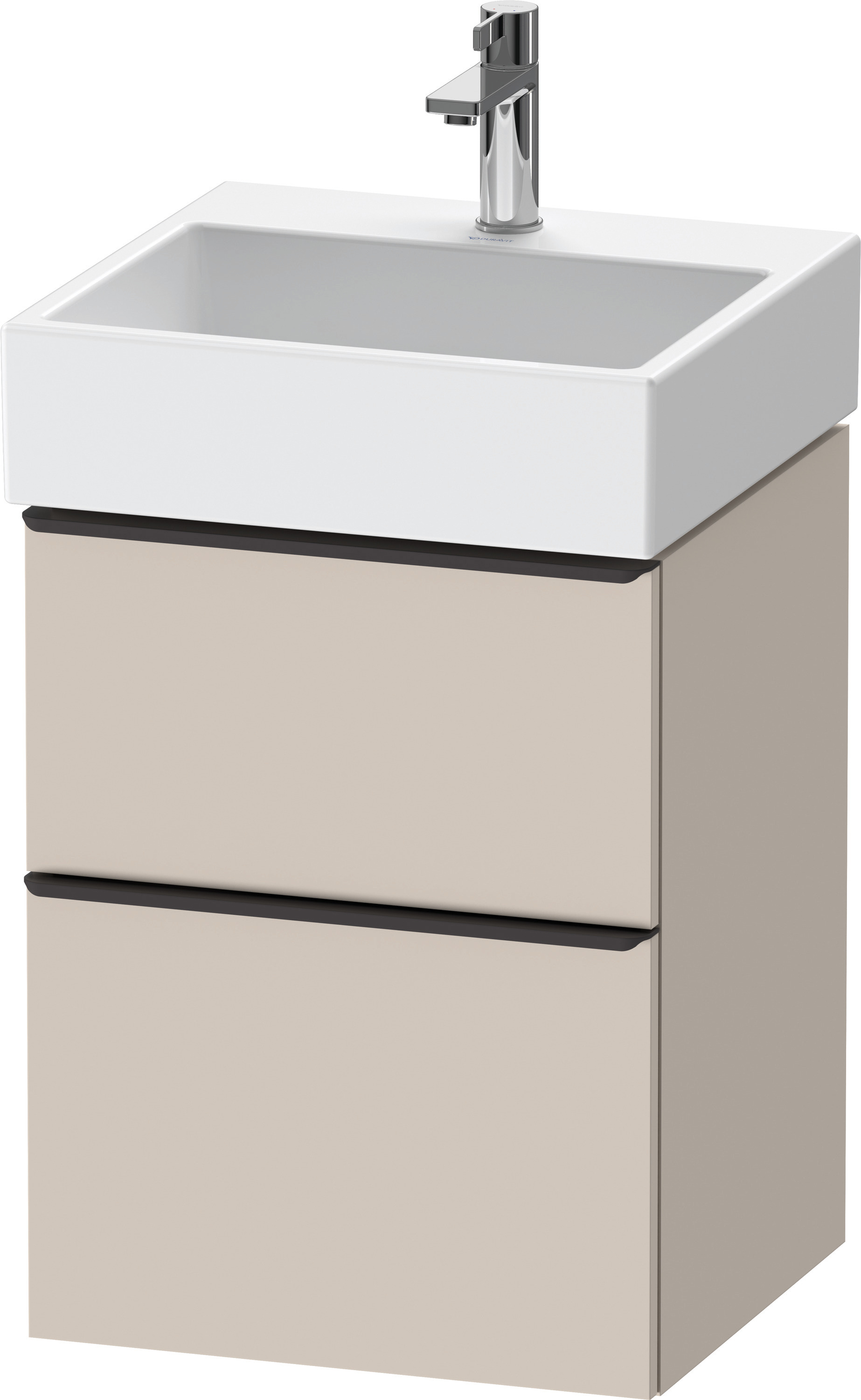 Duravit D-Neo WTU,Ausz:1,Schubk:1,GR:Dia.Schw 484x442x625mm,Wandh,Taupe Matt,Dekor