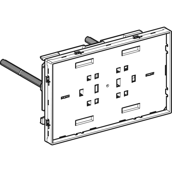 Geberit Sigma Abdeckplatte, flächenbündig mit Sichtrahmen, kundenspez.