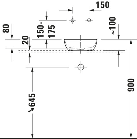 Duravit Sivida ASB eckig 300mm,DuroCast Plus o.ÜL, B.Auß.Weiß.Sdm,B.Inn.Weiß Sdm
