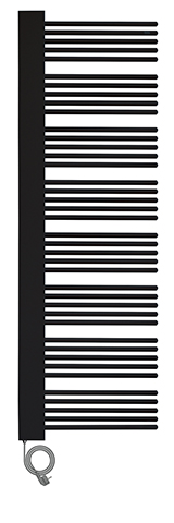 Zehnder Design-HK Yucca Cover elektr. IHE YPZSR150060EAZD 1570x55x582 Inox Look