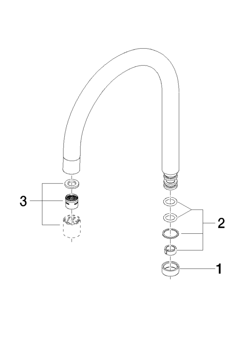DO Auslauf ERSATZTEILE 90282206600 165 mm Platin gebürstet