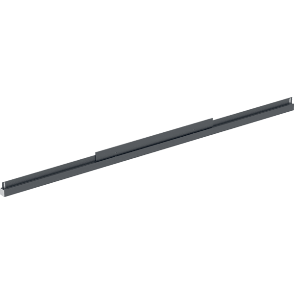 Geberit Lichtleiste un. f. Option Plus, eckig Lichtspiegel B:75cm, schwarz-matt / alu.