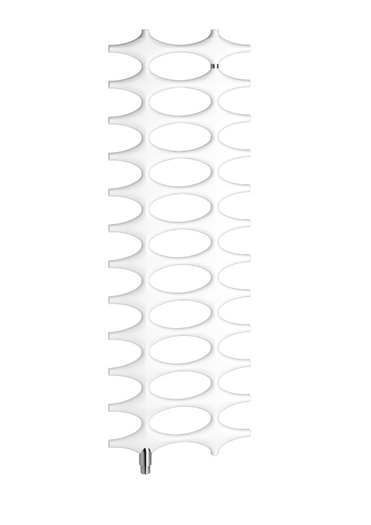 Kermi Ideos-V BH 1133x35x508mm QN383, glanzsilber-metallic