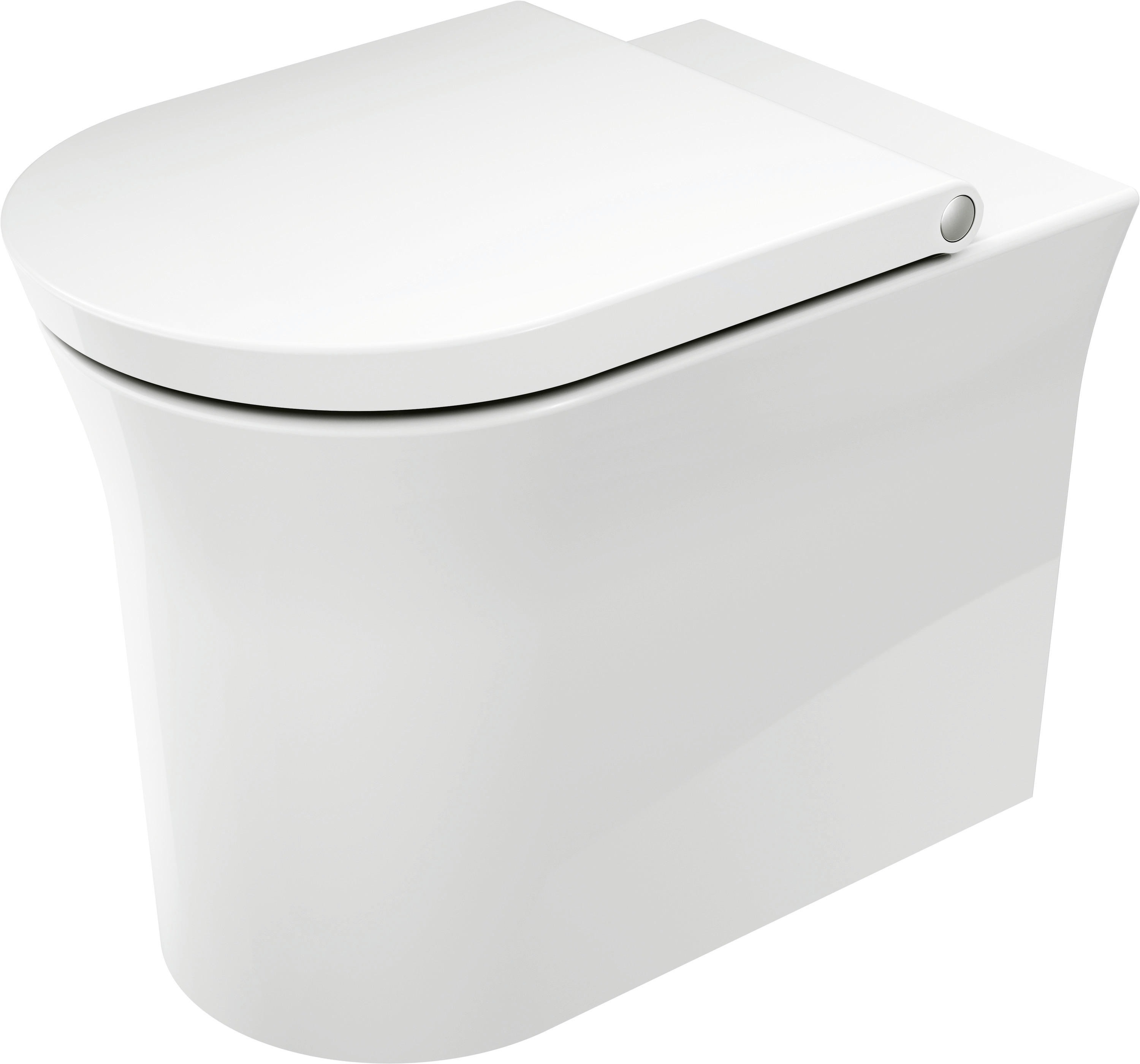 Duravit Stand-WC White Tulip, 580mm, Weiß rimless, TS, Abg.waagr., btw, WGL