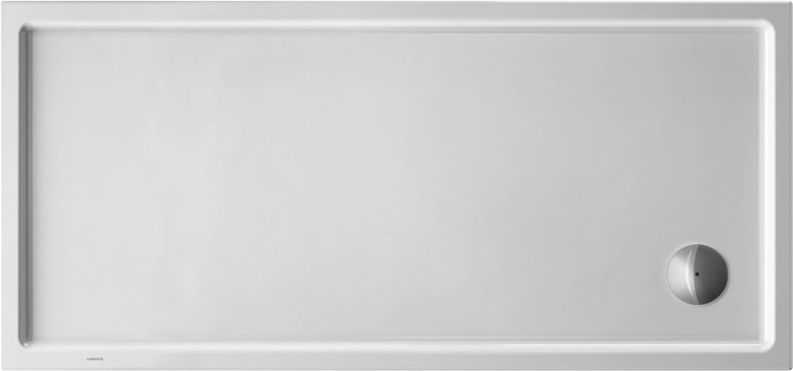 DU Starck Slimline Duschwanne, Rechteckig, 1500x700x55 mm, Weiß, Sanitä