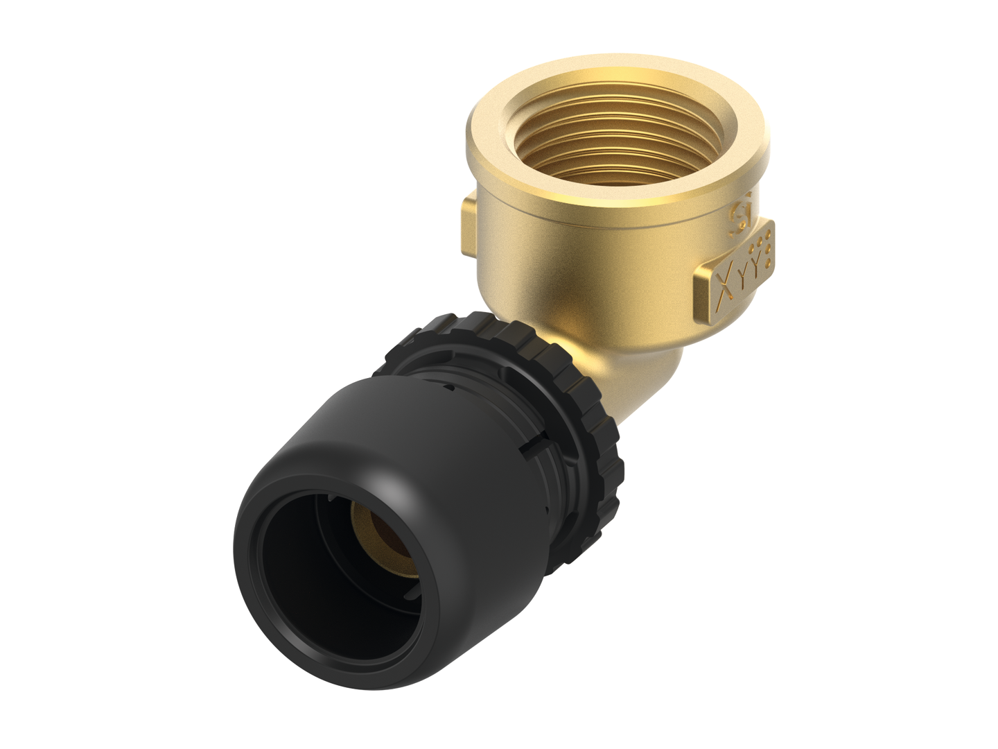 TECElogo-Ax Winkelübergangsmuffe Dimension 20 x Rp 1/2", Siliziumbronze