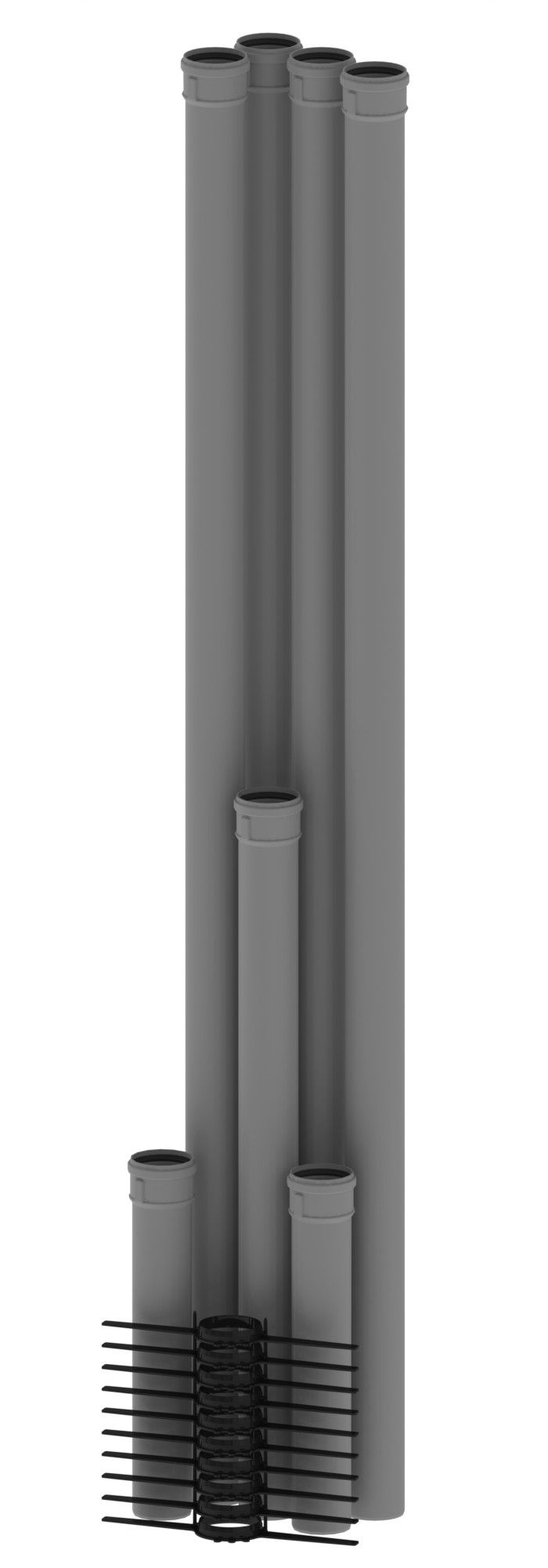 Remeha Abgasrohr PPS Verpackungseinheit VE 1 (2x4/1x1/2x0,5m) DN 80