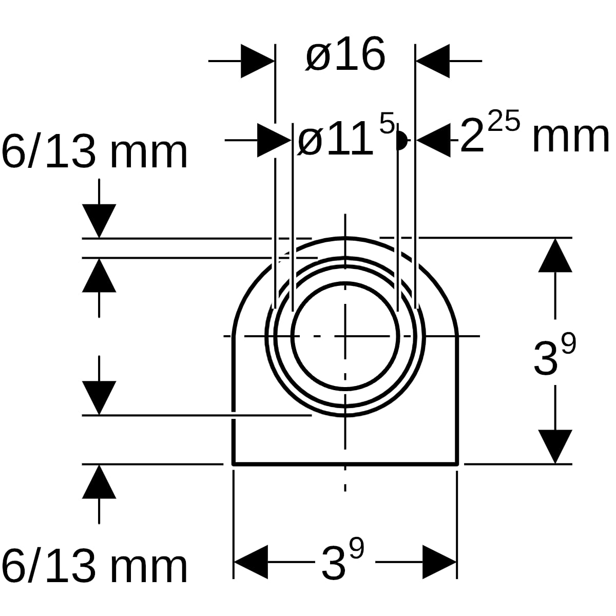 Geberit Mepla Systemrohr ML d16 L:50m exzentrisch vorgedämmt 13mm grau Bj 2026