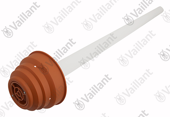 Vaillant Abgashaube, rot m. Abgasrohr DN 60 PP Vaillant-Nr. 0020070983