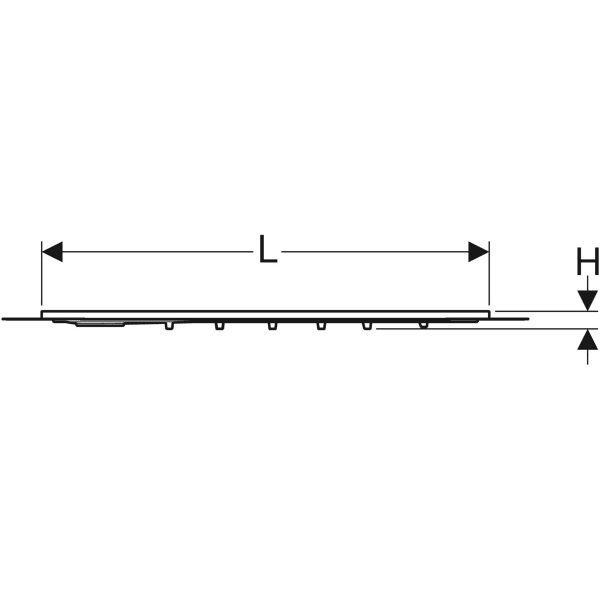 Geberit Setaplano Duschfläche 80 x 100 cm