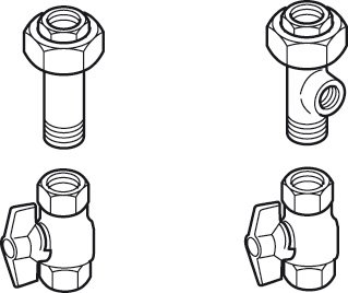 BOSCH Installationszubehör HKA Anschluss-Set Aufputzmontage, DN 32