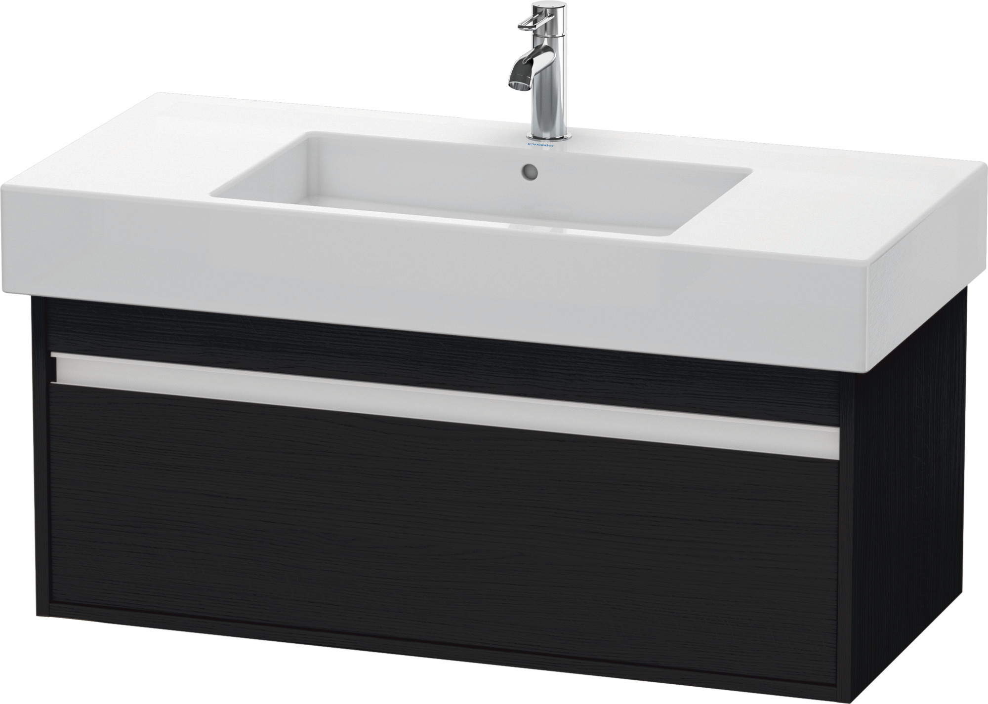 Duravit WTU wandhängend Ketho 455x1000x410mm 1 Auszug, für 032910, Eiche Schwarz