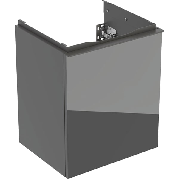 Geberit Acanto US für HWB B:45cm, 1 Schubl. lava matt/Glas lava